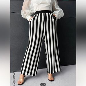 Striped Wide Leg Pants